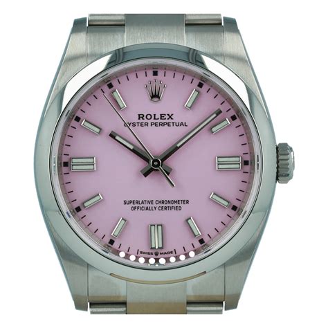 candy pink rolex 36mm|Rolex Oyster Perpetual 36 watch: Oystersteel .